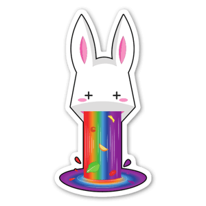 Sickawai rabbit sticker