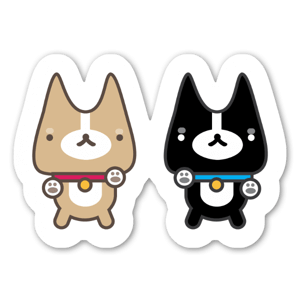 A cute pair of corgis.