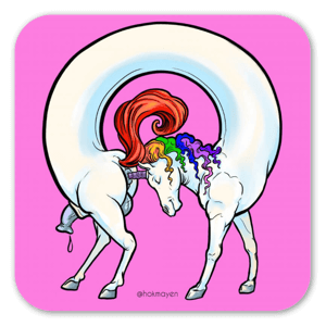 Born one lovely Pride Month, this magically fabulous creature came to manifest self love in us all.
Bask in the glorious rainbow-orus glow and give yourself a hug.