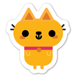 A cute orange pet cat.