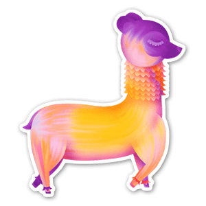 The carefree alpaca never seems to encounter any problems ?

Check out more on my Instagram: 
https://www.instagram.com/adrianavalastudio/