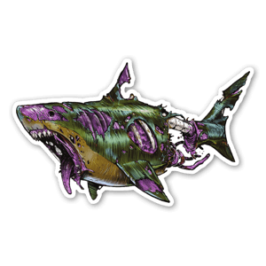 As if sharks weren't scary enough already!
1 of 5 ZomBshark designs
collect them all to be the coolest kid in town :)
