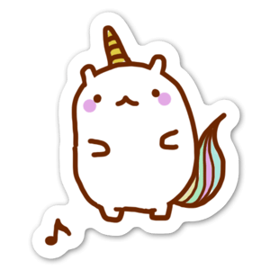 A colorful and magical unicorn.