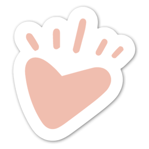 Hand drawn heart sticker, perfect for your bullet journals, love letters, phone / laptop cases or just to share the love!