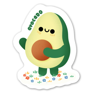 Cute baby avocado