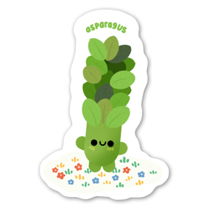 Cute baby asparagus