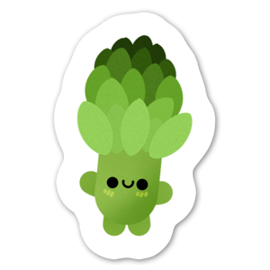 Cute asparagus