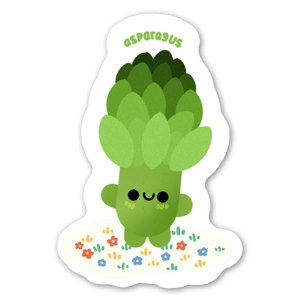 Cute baby asparagus