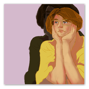 Cute girl looking away
