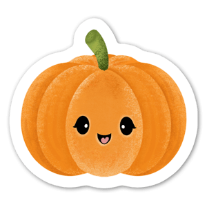 This cute Pumpkin is the definition of Fall and Halloween. Pumpkins should always be scary, they can be cute too ?