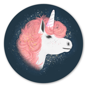 A magical unicorn spreading its magic around the universe. A fantastic sticker that fits just as well on your computer as in your special place

Magical Unicorn Sticker – Enchanting and Whimsical!

Meet our Magical Unicorn Sticker, the perfect way to add a touch of fantasy to your belongings. This enchanting sticker features a beautifully detailed unicorn with a flowing mane and a sparkling aura. The whimsical design captures the magic and wonder of this mythical creature, making it a delightful addition to any surface.
