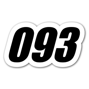 Sticker 093 for racing