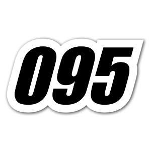 095 racing sticker