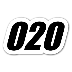 020 Racing sticker