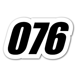Racing sticker 076