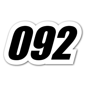 A sticker to put on your car or to use for a race!