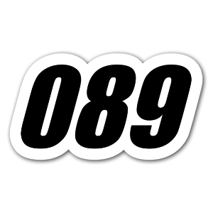 A racing sticker