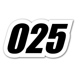 A perfect sticker to put on your car or to use for a race!
