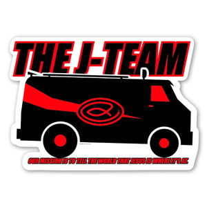 J team custom stickers made by The Artist Grimm