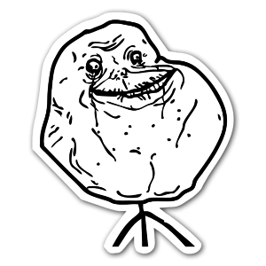 Meme forever alone decals