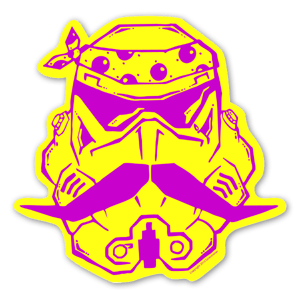Purple and yellow design made by Grimm
