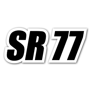 SR 77 as a racing sticker