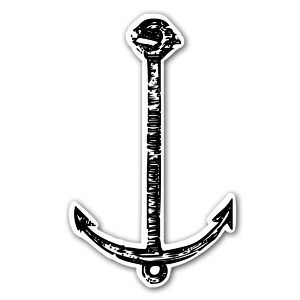 A simple anchor as a sticker