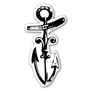 Order an antique anchor with The French lily!