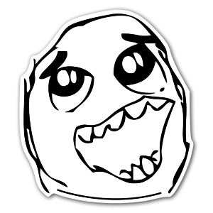 Happy daaaaah! Cute meme sticker