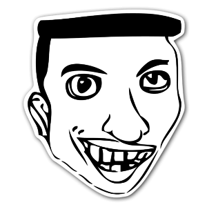 Memes Big Nose Happy sticker