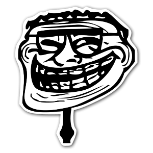 Crazy memes with the happy glasses rage face sticker