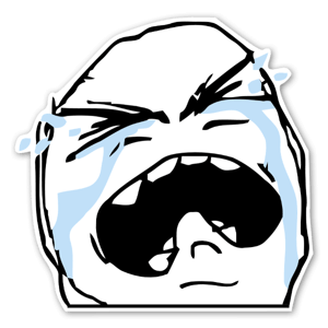 Memes crying sticker