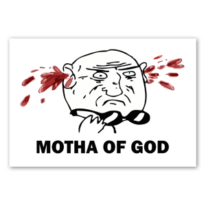 Mother of god rage face stickers
