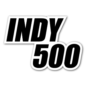 Indy 500 Racing Number as a sticker