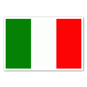 Italian flag as stickers