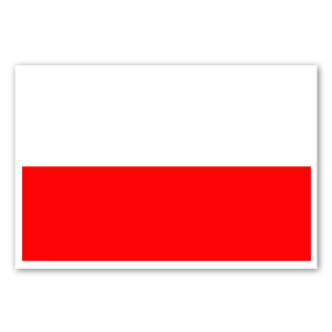 Polish flag as stickers 
