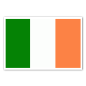 Flag of Ireland as a sticker