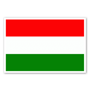Flag of Hungary as stickers