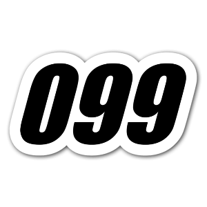 Sticker 099 for racing
