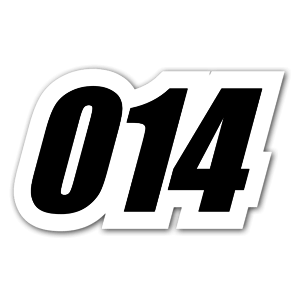 Racing number 014