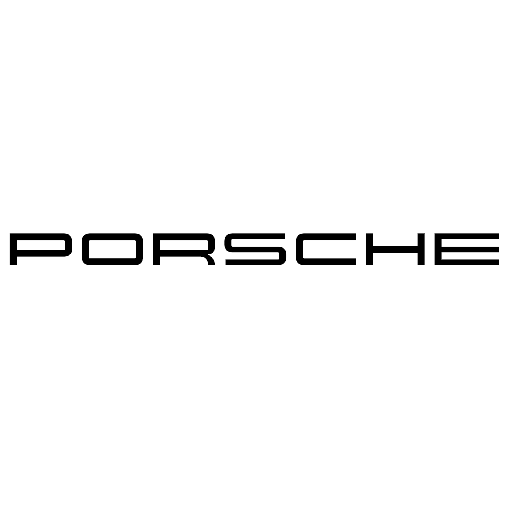 black porsche logo